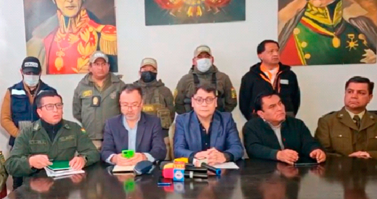 Autoridades informaron sobre el operativo en Oruro
