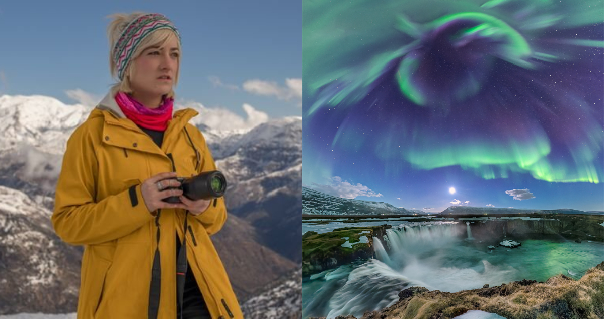 NASA reconoce por segunda vez a astrofotógrafa chilena por increíble postal de auroras boreales