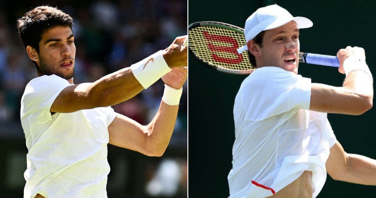 Nicolás Jarry contra Carlos Alcaraz en Wimbledon