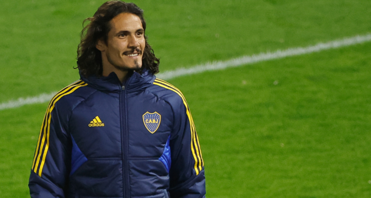 Edison Cavani es presentado oficialmente en Boca Juniors.