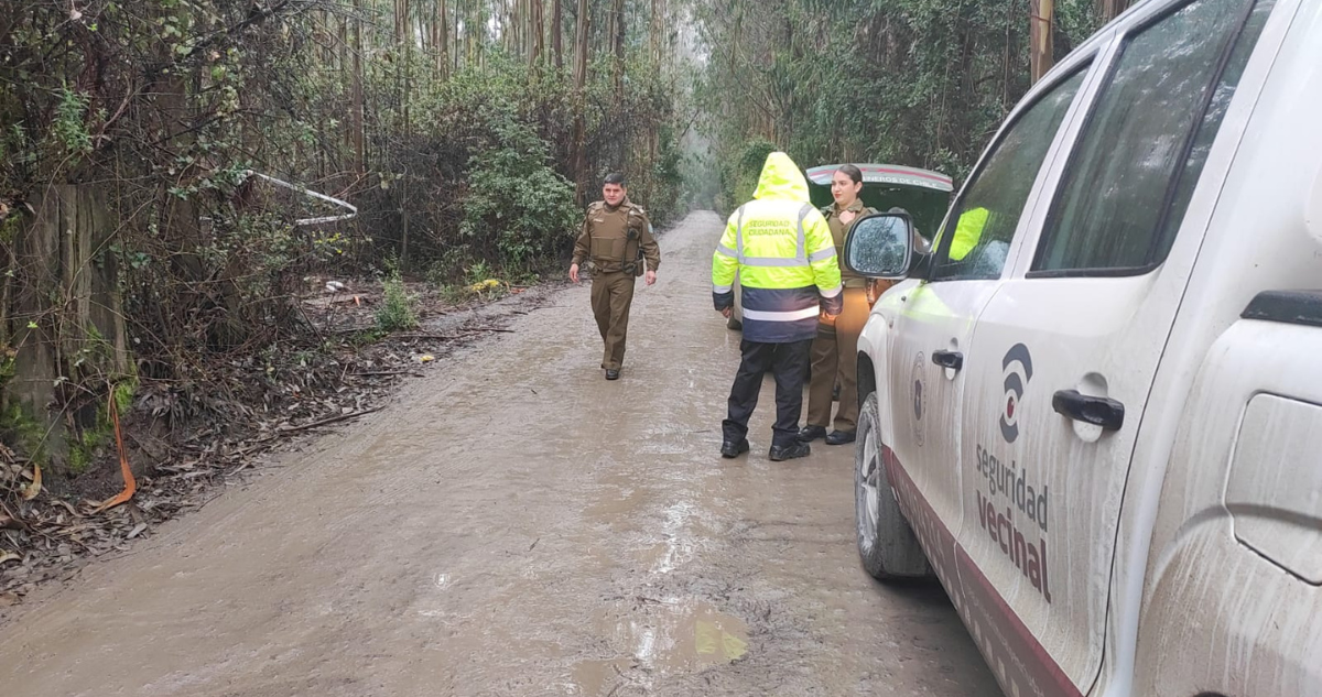 Encuentran cuerpo decapitado camino a Chome en Hualpén: estaba tapado con restos de madera