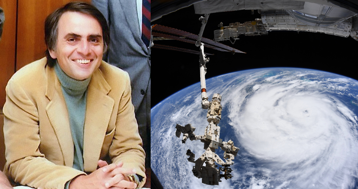 ¿Cómo Carl Sagan calló a los terraplanistas con un cartón y 2 palos?