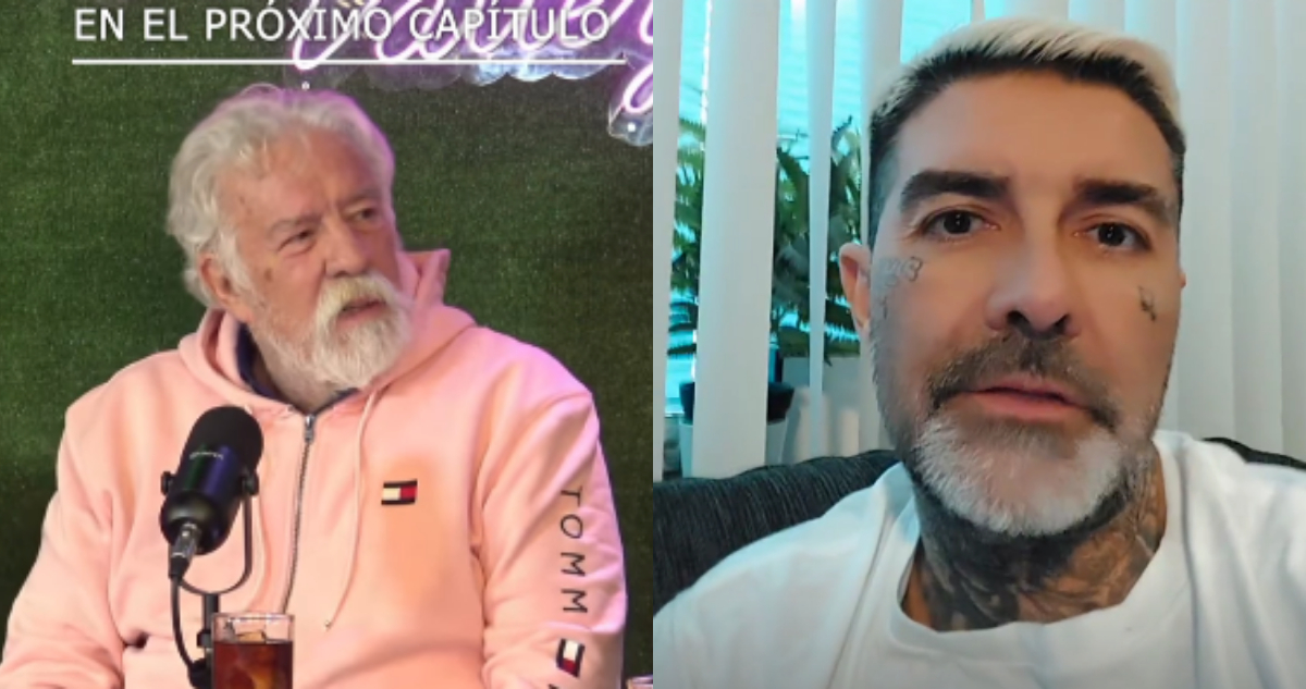 Iván Arenas en el programa Es La Hora de tu Podcast. A su lado, DJ Méndez respondiendo a Iván Arenas de la acusación.