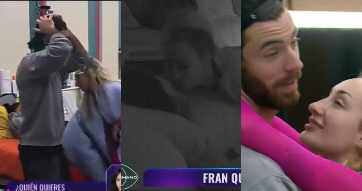 Fran Maira y Lucas Crespo en presuntas acciones de acoso sexual en Gran Hermano