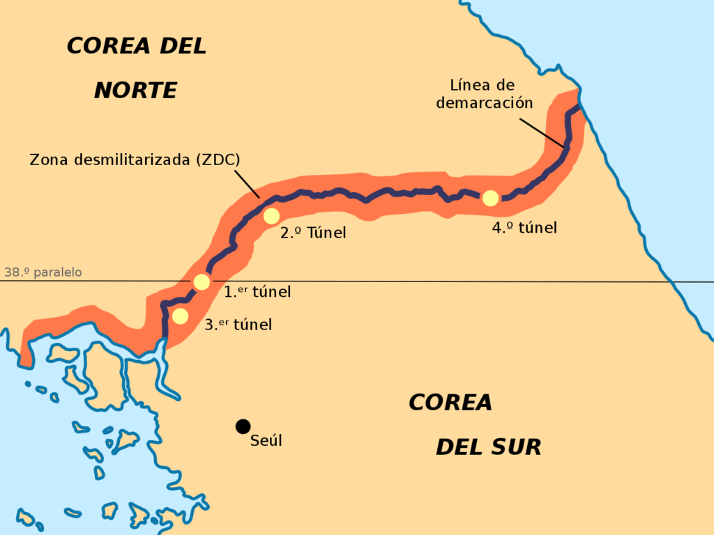 La Zona desmilitarizada de Corea.