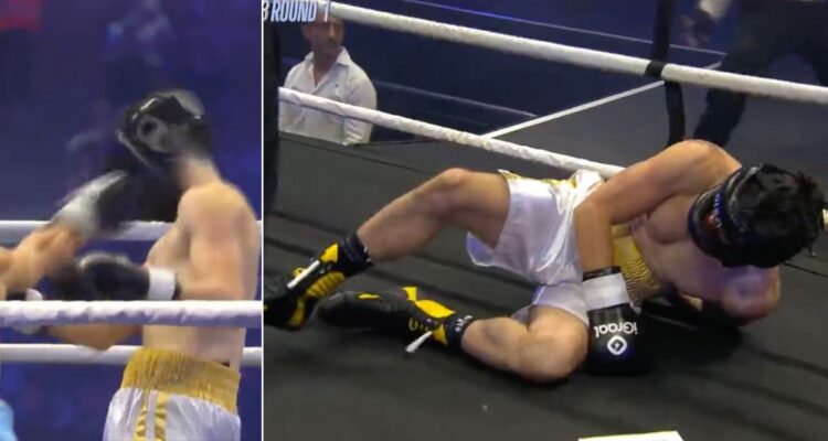 Tres feroces derechazos y al suelo: así Coscu envió a la lona a Germán Garmendia en La Velada 3