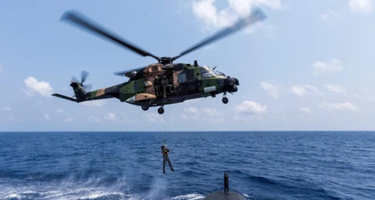 Imagen de contexto de un helicóptero MRH90 australiano