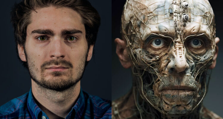 Inteligencia artificial recreó macabro retrato de cómo se verán los humanos en 1.000 años