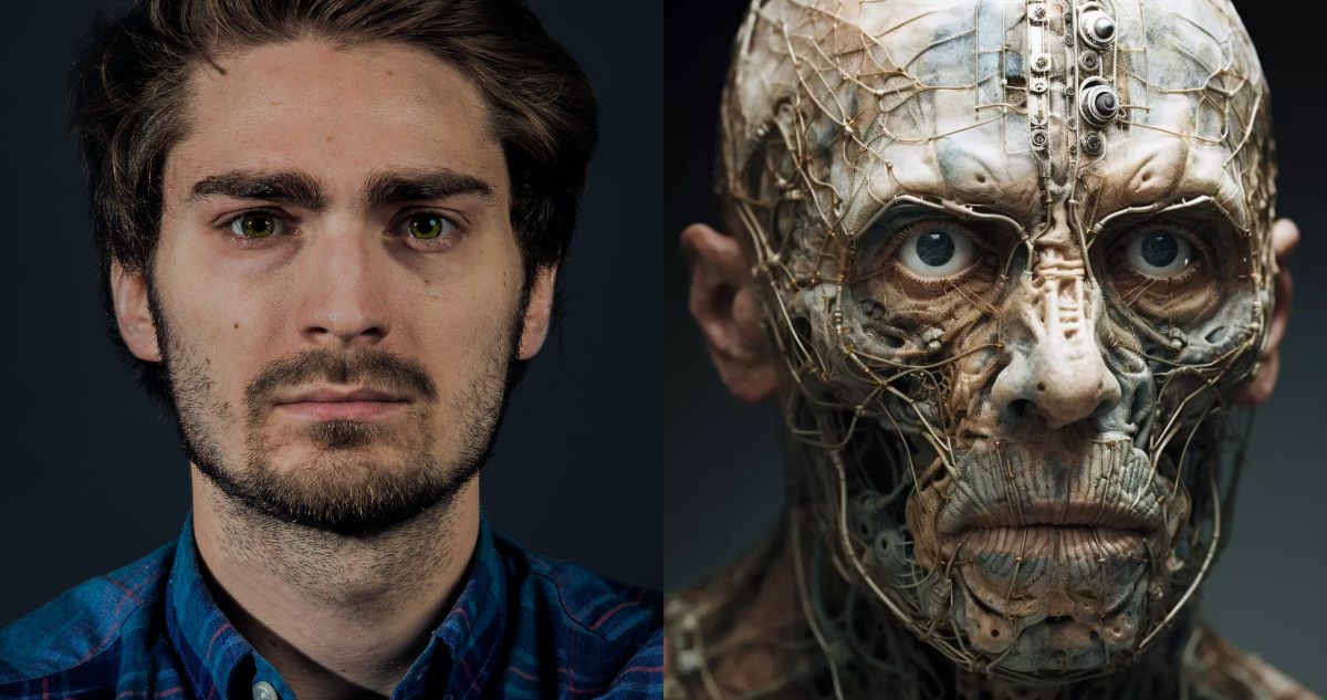 Inteligencia artificial recreó macabro retrato de cómo se verán los humanos en 1.000 años