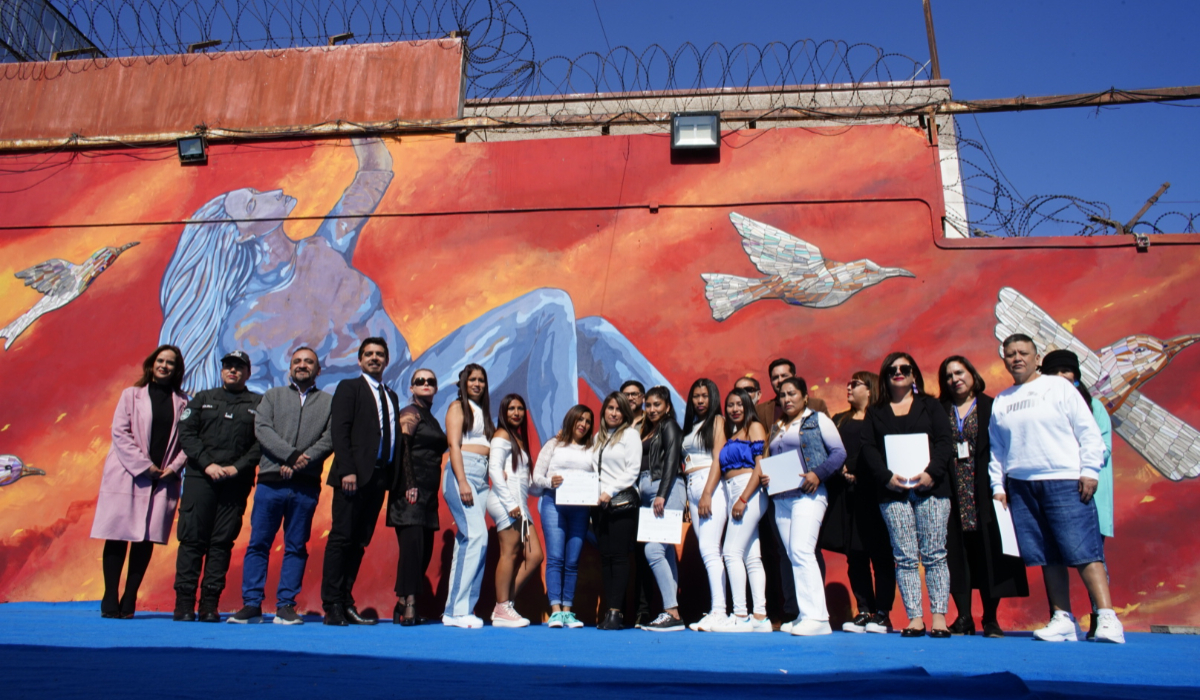 Inauguración de mural en Antofagasta