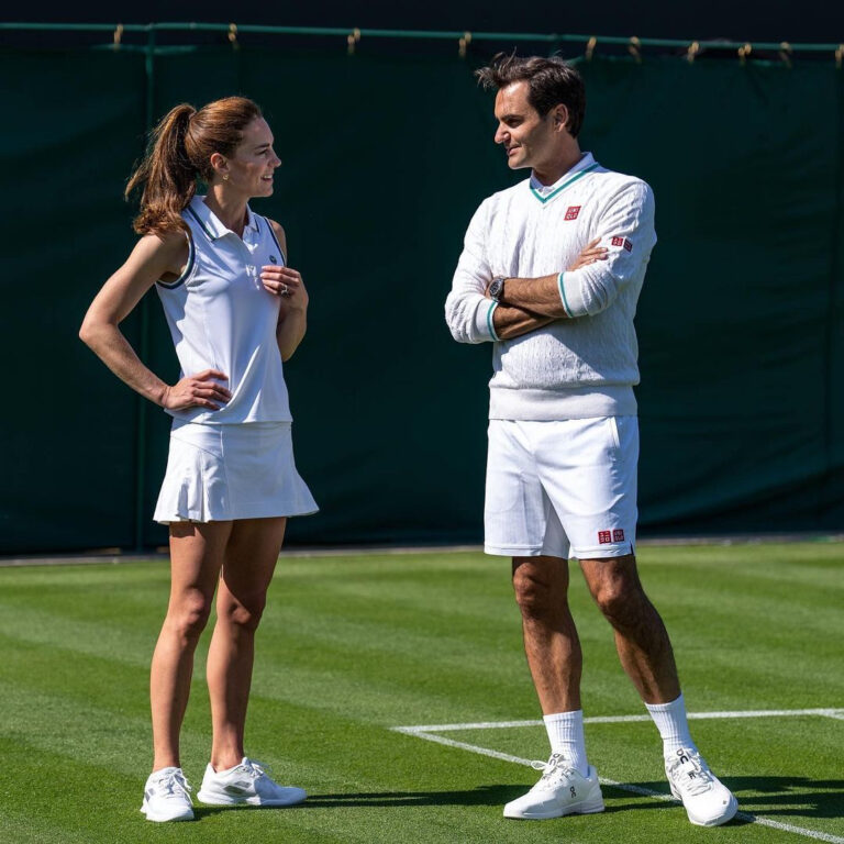 Kate Middleton y Roger Federer