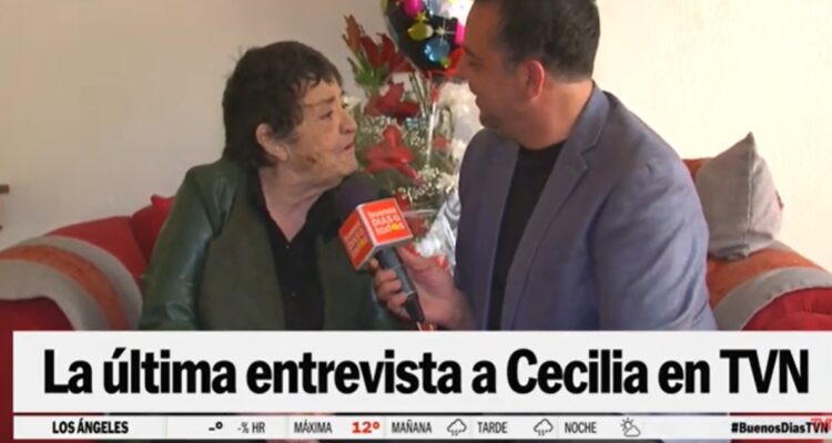 La última entrevista de Cecilia en TVN y su bello regalo a Leo Castillo: “Los amaré hasta el final”