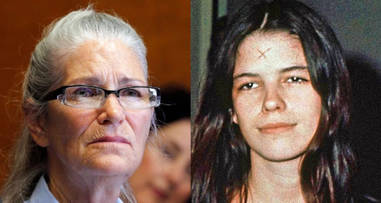 Leslie Van Houten a los 19 años (izquierda) y a los 79 años (derecha)