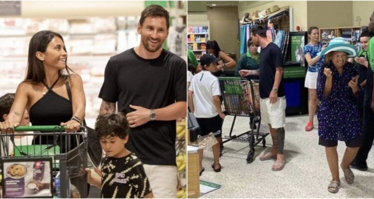 Lionel Messi en supermercado de Miami