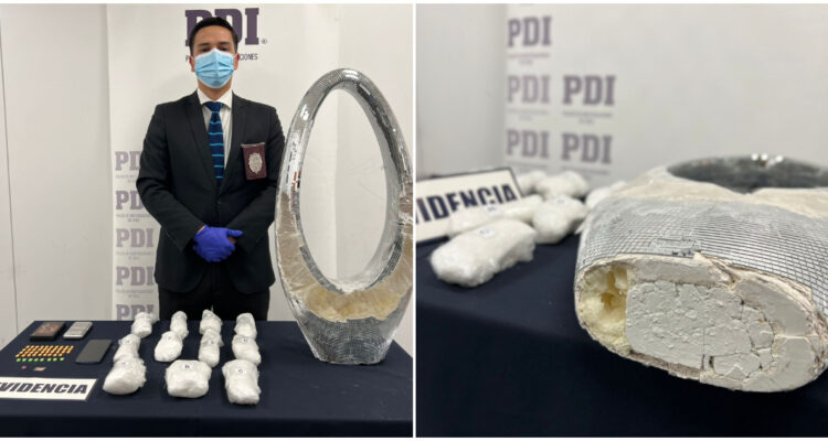 PDI realiza la mayor incautación de metanfetamina en el Aeropuerto de Santiago en los últimos 3 años