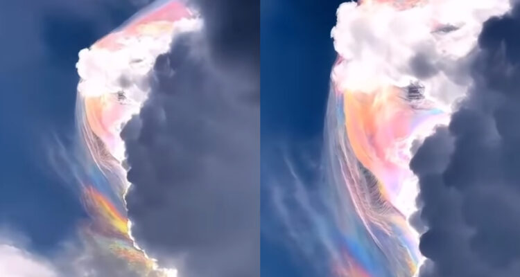 Video de extrañas nubes de colores es viral en redes: ¿Qué son y por qué se ven así?