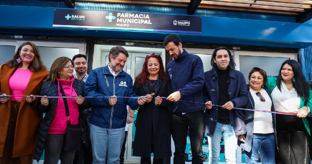 Inauguran nueva farmacia municipal en Maipú con precios hasta 95% más baratos que en las traicionales