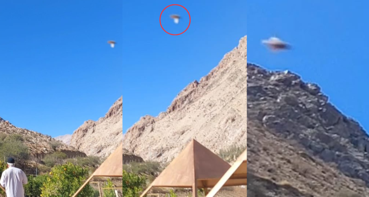 Fotografías de supuesto avistamiento de ovni en Cochiguaz, Paihuano