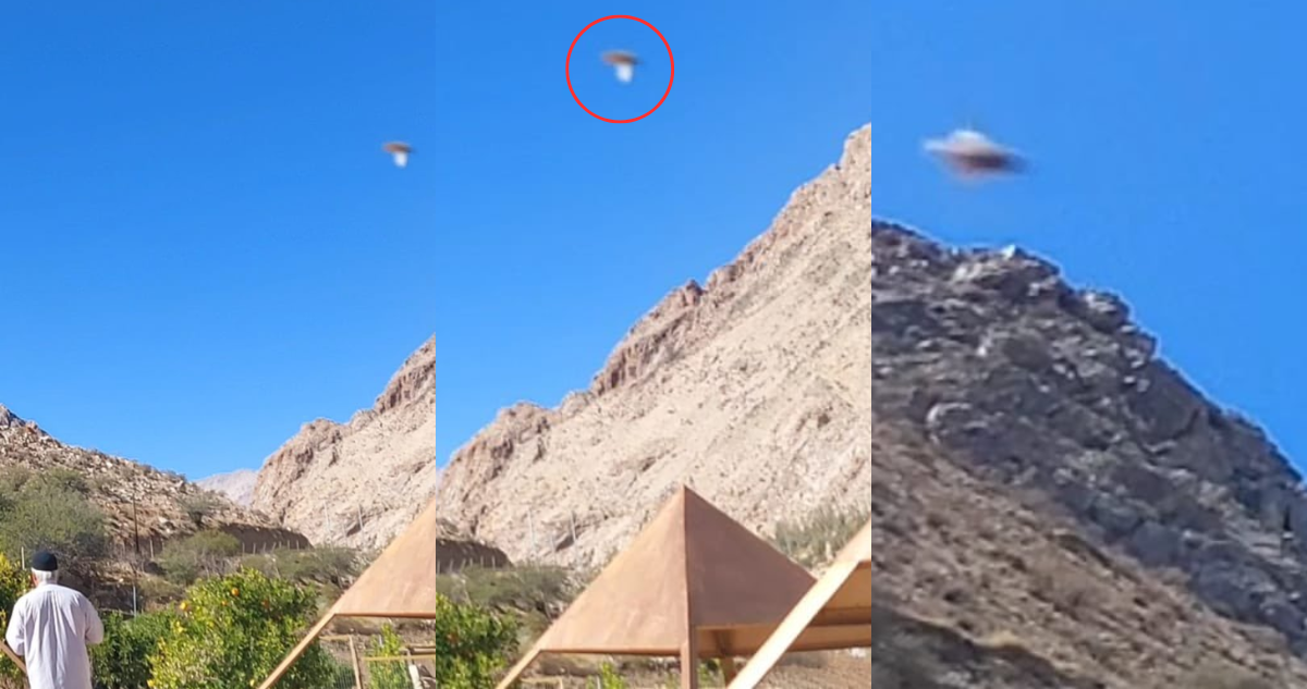 Fotografías de supuesto avistamiento de ovni en Cochiguaz, Paihuano