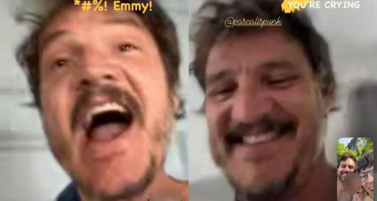 Pedro Pascal celebrando sus nominaciones a los Emmy.