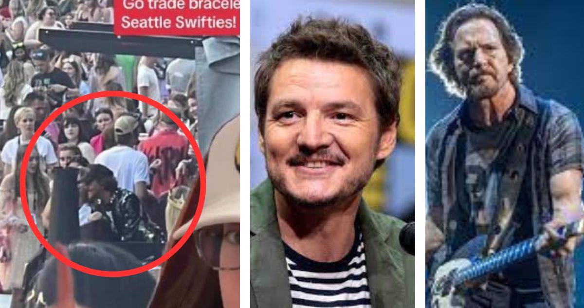 Hija de Eddie Vedder trollea a usuaria que confundió a su padre con Pedro Pascal en concierto de Taylor Swift