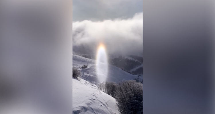 Imagen capturada por fotografa de supuesto portal interdimensional en Argentina