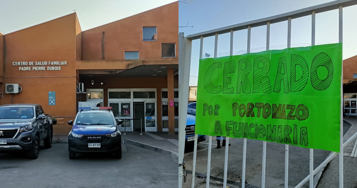 Funcionaria de cesfam de Pedro Aguirre Cerda sufre portonazo cuando ingresaba al recinto