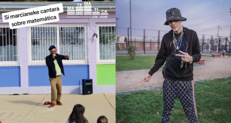 Profesor enseña con Marcianeke