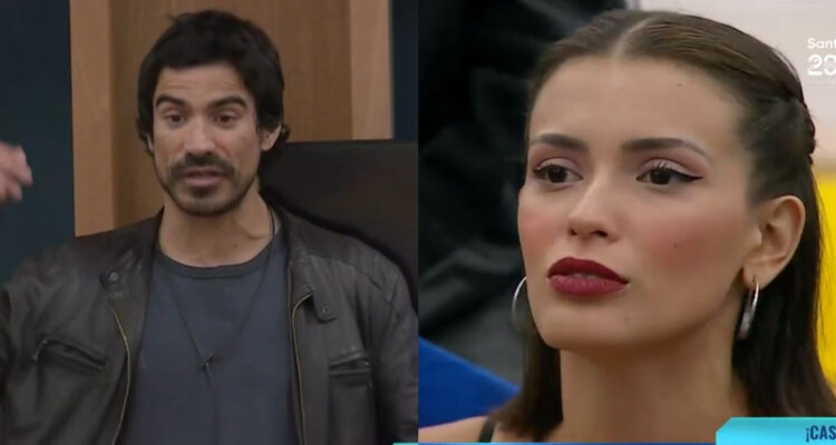 Sebastián Ramírez hablando del reto que tuvo en Gran Hermano. A su lado, Constanza enterándose de todo.