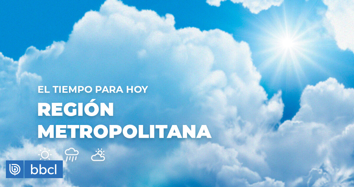 Así estará el tiempo en Santiago y la Región Metropolitana hoy 16 de octubre de 2023