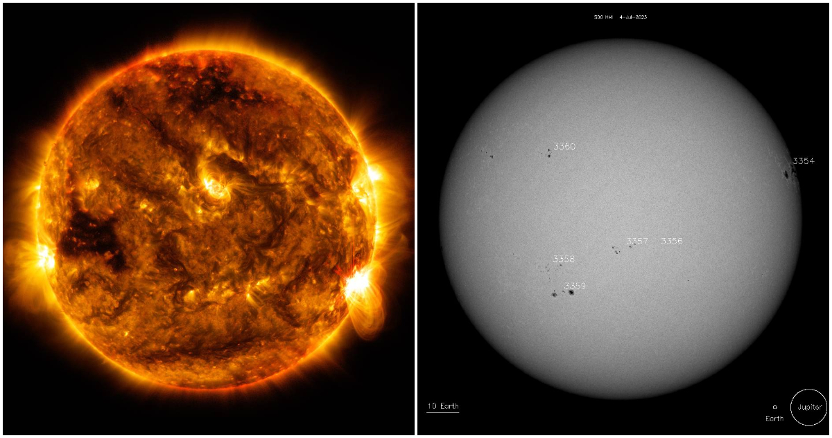 Científicos advierten que el Sol fijó nuevo récord de manchas solares que producen intensas llamaradas