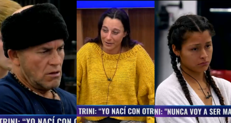 Capturas de momento de confesión de Trini en Gran Hermano