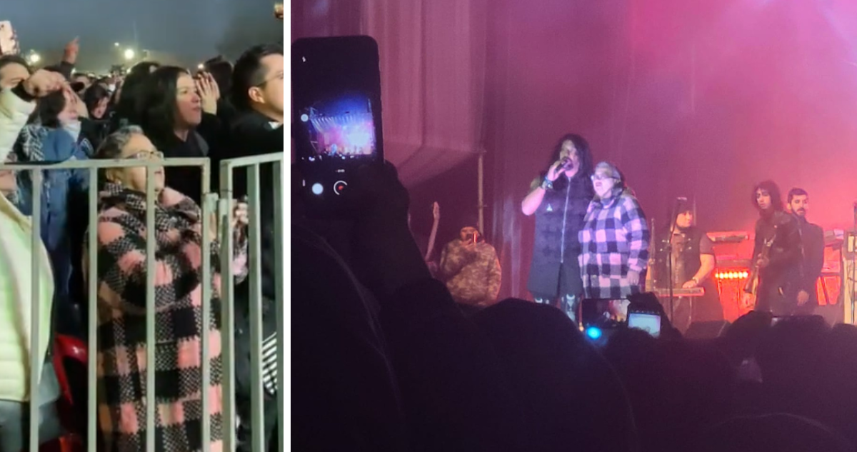 Adulta mayor se hace viral al asistir a concierto de exvocalista de Mägo de Oz: subió al escenario