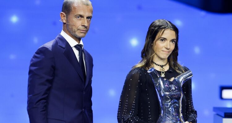 Aitana Bonmati se refirió al caso Rubiales en plena premiación de los mejores de la UEFA