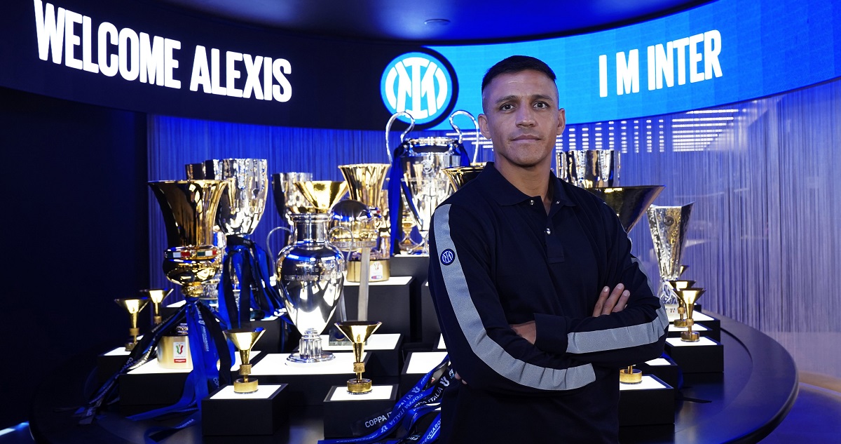 Alexis Sánchez volvió a Milán para sumarse al Inter.