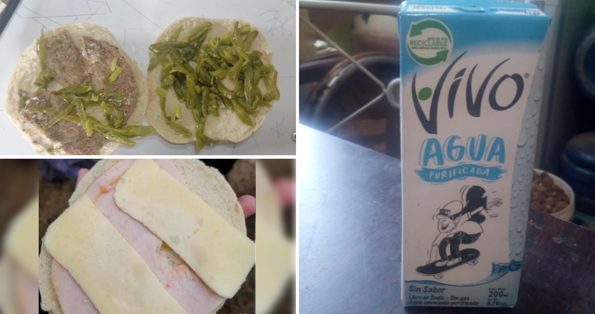 Almuerzo dado a los estudiantes del mencionado liceo