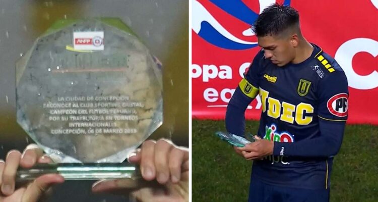 Universidad de Concepción recibió disculpas de la ANFP por reciclado trofeo.,