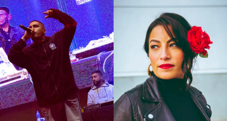 Portavoz (izquierda) y Anita Tijoux (derecha) en referencia a los 50 raperos más esenciales del español de Billboard