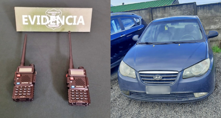 Detienen a 2 personas que portaban inhibidores de señal en Osorno