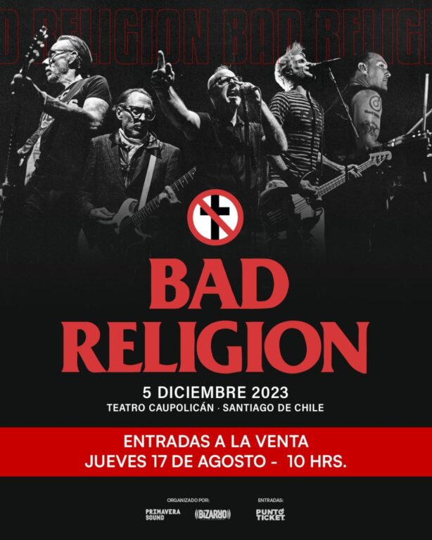 Bad Religion agenda regreso a Chile en medio de gira por Sudamérica: revisa fecha y coordenadas