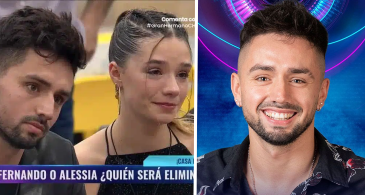 Bambino y Alessia en Gran Hermano (izquierda) y el participante en una foto de instagram (derecha)