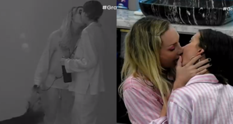 Beso entre Francisca y Constanza