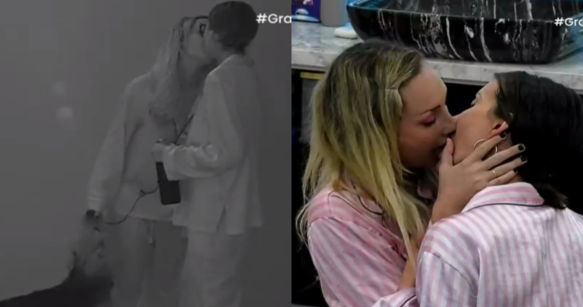 Beso entre Francisca y Constanza