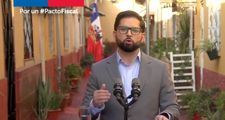 “Los que tienen más pagarán más”: Boric presenta Pacto Fiscal y reitera necesidad de mayores impuestos