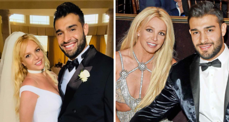 Britney Spears junto a su exmarido Sam Asghari