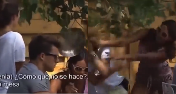 Capturas de reality Amor a prueba y conflicto de Camila Recabarren y Eugenia Lemos