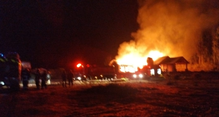 Ataque incendiario en Peleco | Twitter (X)