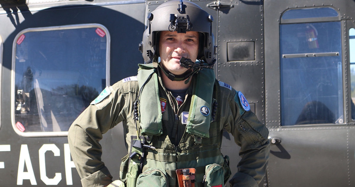 Capitán Matías González, víctima de accidente aéreo
