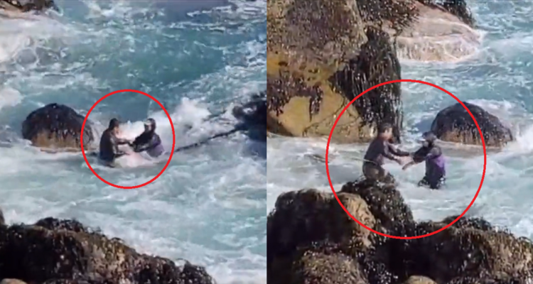 Hombre intentó robar en la playa, huyó y se lanzó al mar en Reñaca