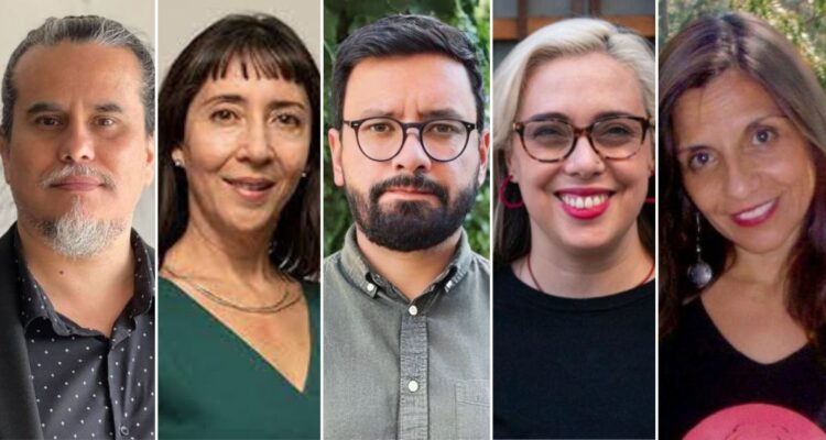 Carlos Contreras, Tatiana Rojas, Rodrigo Hernández, Andrea Gutiérrez y Alejandra Jiménez.
